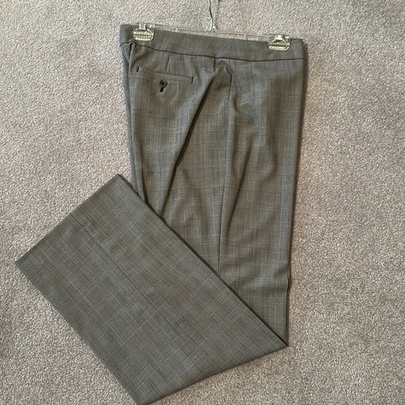 NWOT LADIES SZ 12 stretch JONES NEW YORK COLLECTION PANTS CLASSIC BLK/wht=grey - Picture 2 of 7
